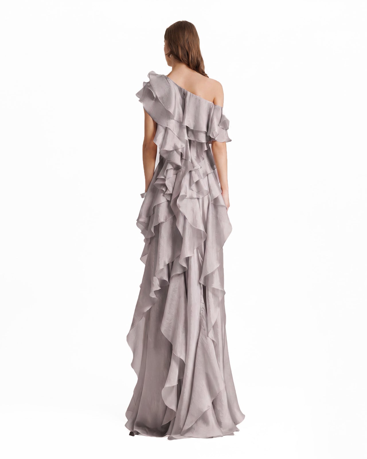 Long Shiny Garza Dress