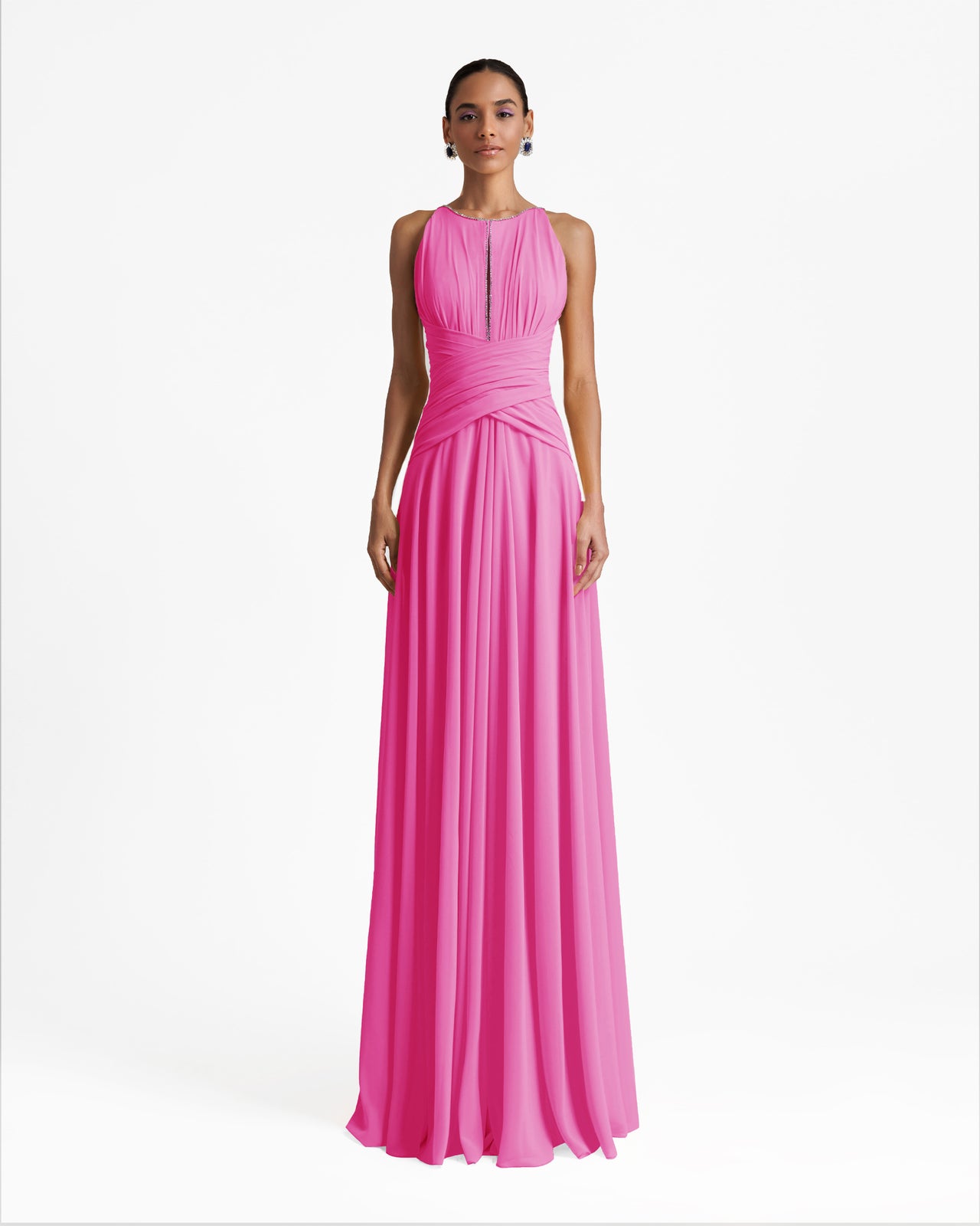 Gemy Maalouf | Evening Dresses | Long Dress With Drapings On The Waist Gemy Maalouf | Evening Dresses | Long Dress With Drapings On The Waist