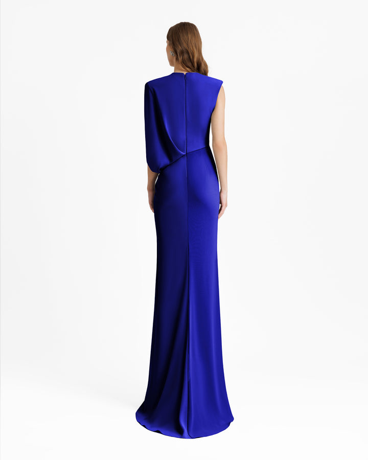 فستان طويل بأكمام بوليرو