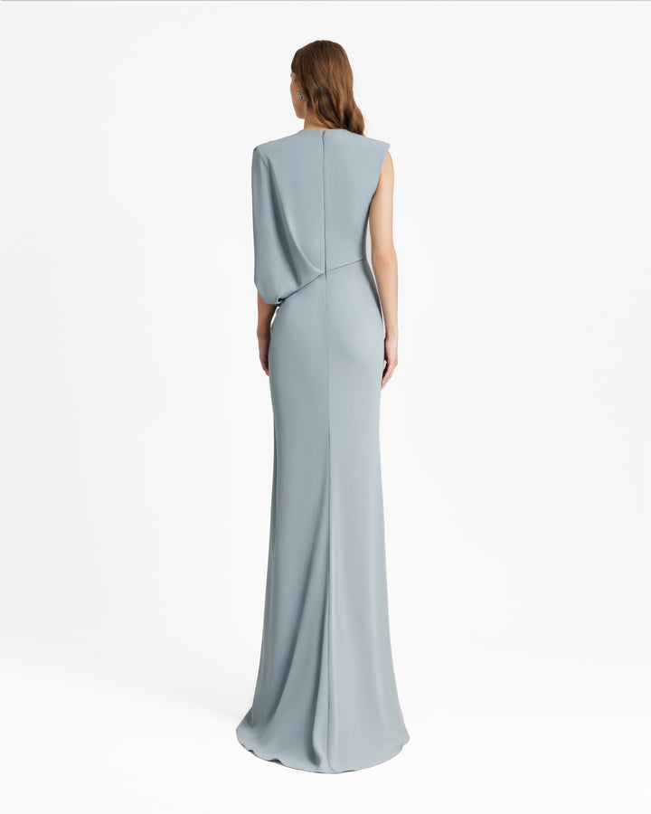 فستان طويل بأكمام بوليرو