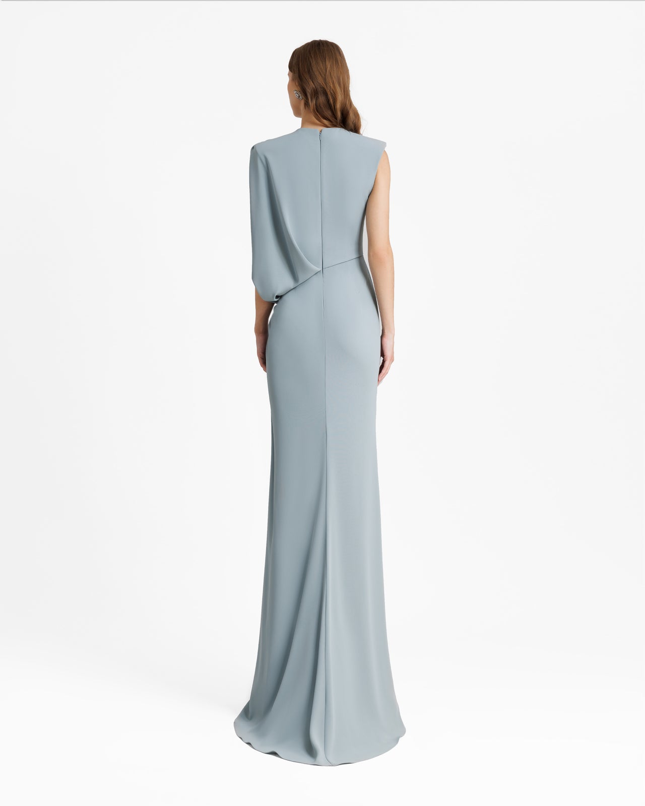 Gemy Maalouf | Evening Dresses | Long Dress With Bolero-Like Sleeve Gemy Maalouf | Evening Dresses | Long Dress With Bolero-Like Sleeve