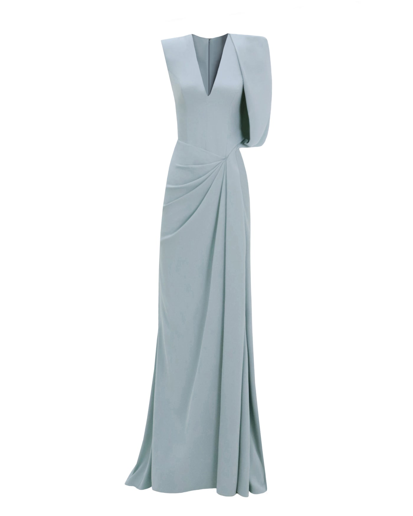 Long Dress With Bolero-Like Sleeve