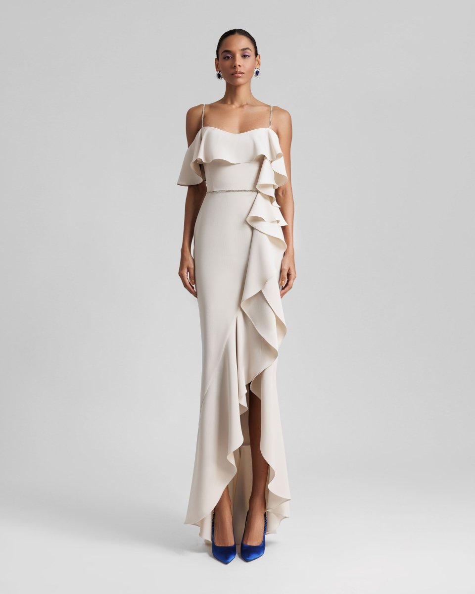 Long Dress With Ruffles - Gemy Maalouf