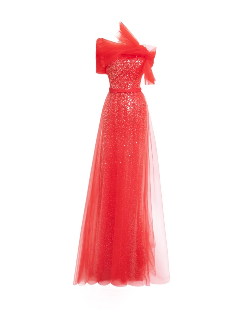 Gemy Maalouf | Evening Dresses | Dress With Bow Design Gemy Maalouf | Evening Dresses | Dress With Bow Design