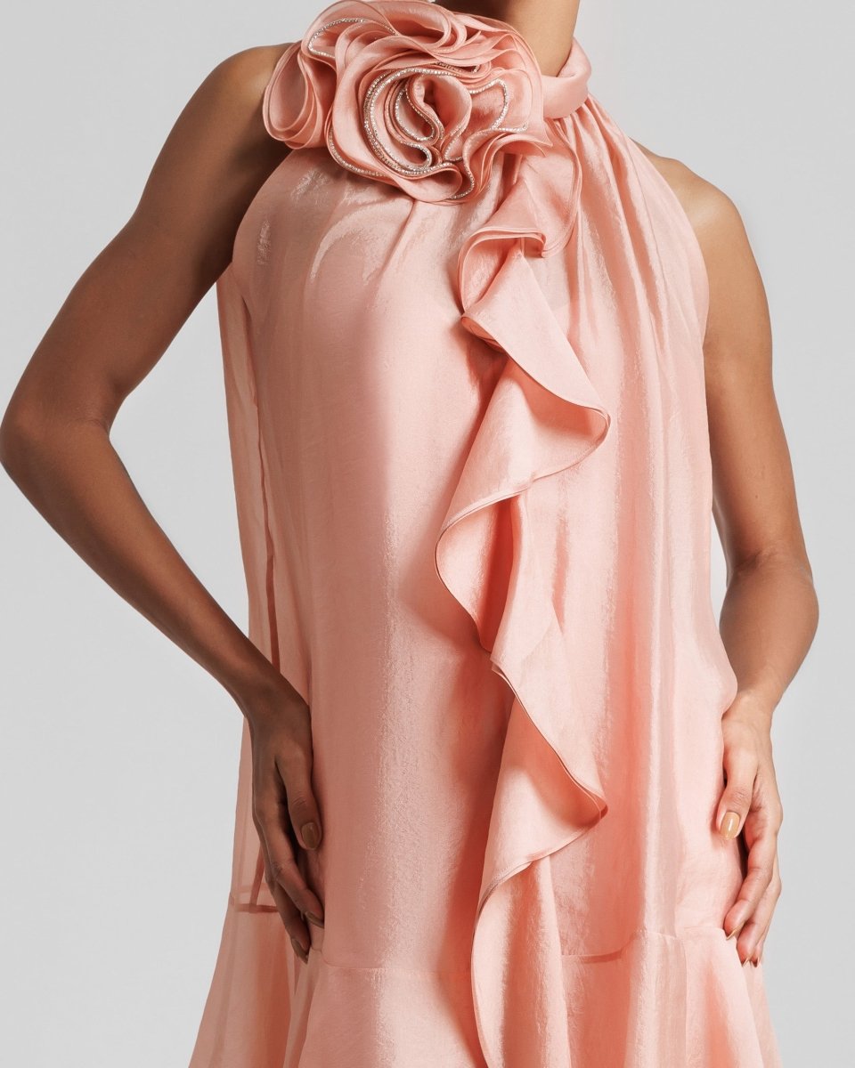 High - Collar Dress - Gemy Maalouf