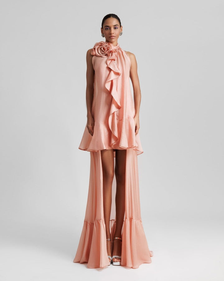 High - Collar Dress - Gemy Maalouf