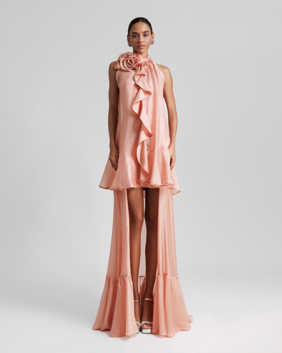 High - Collar Dress - Gemy Maalouf