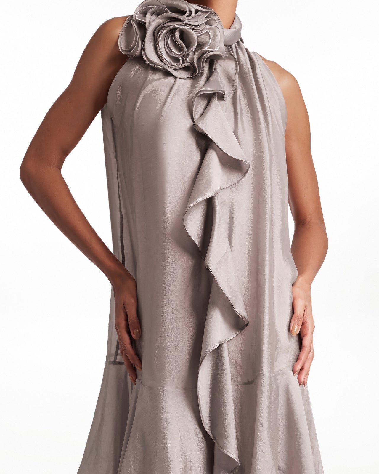 High-Collar Dress
