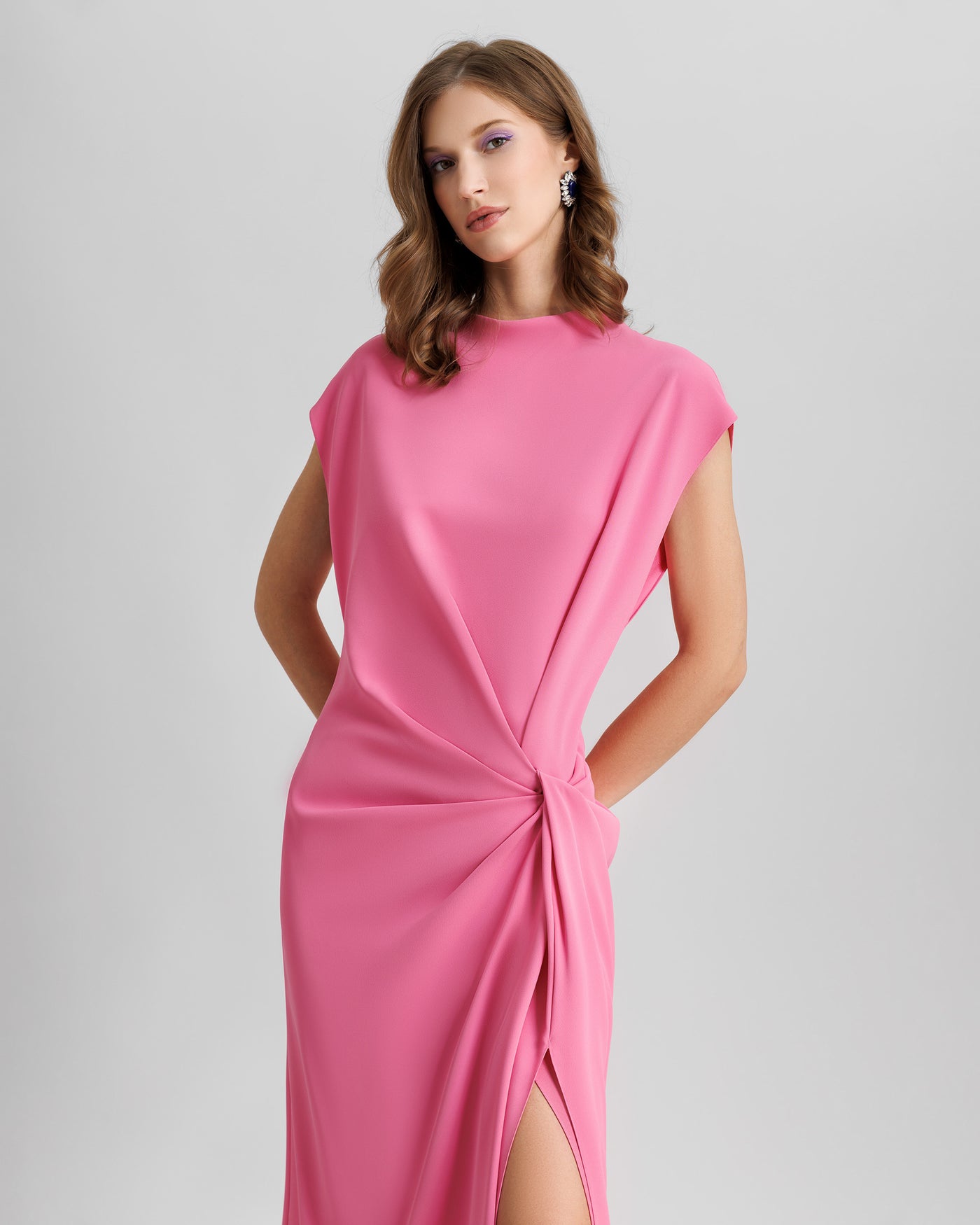 Loose Cut Dress With Drapings