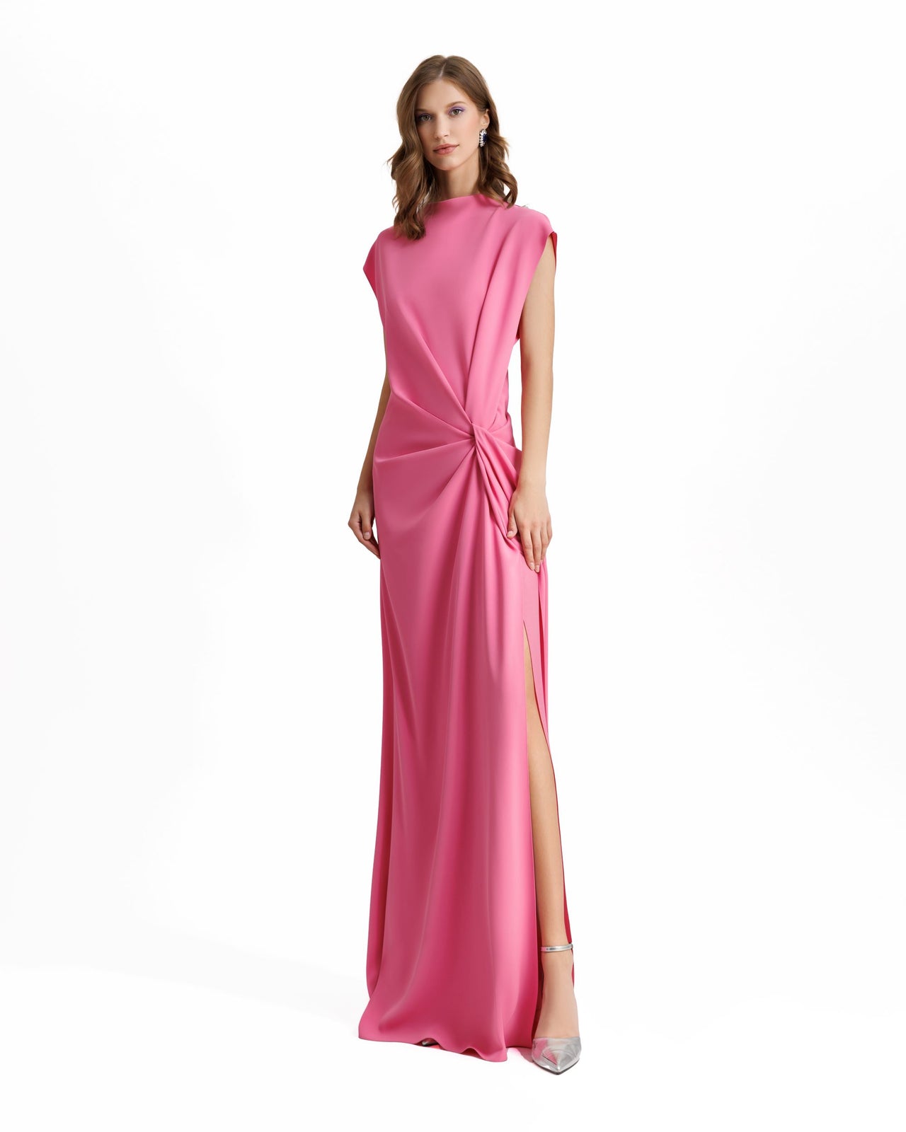strapless open back dress Leighton Magenta Maxi Dress – BuddyLove Clothing Label main image 0
