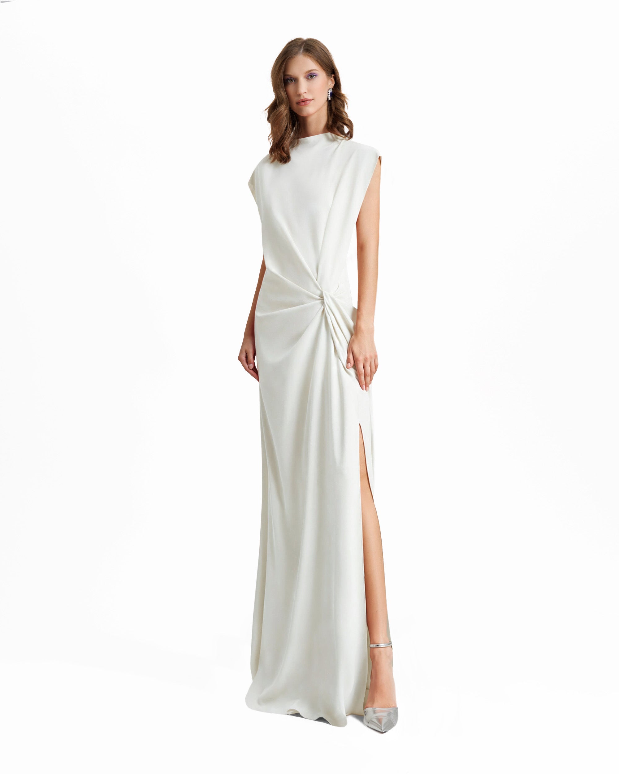 Loose Cut Dress With Drapings