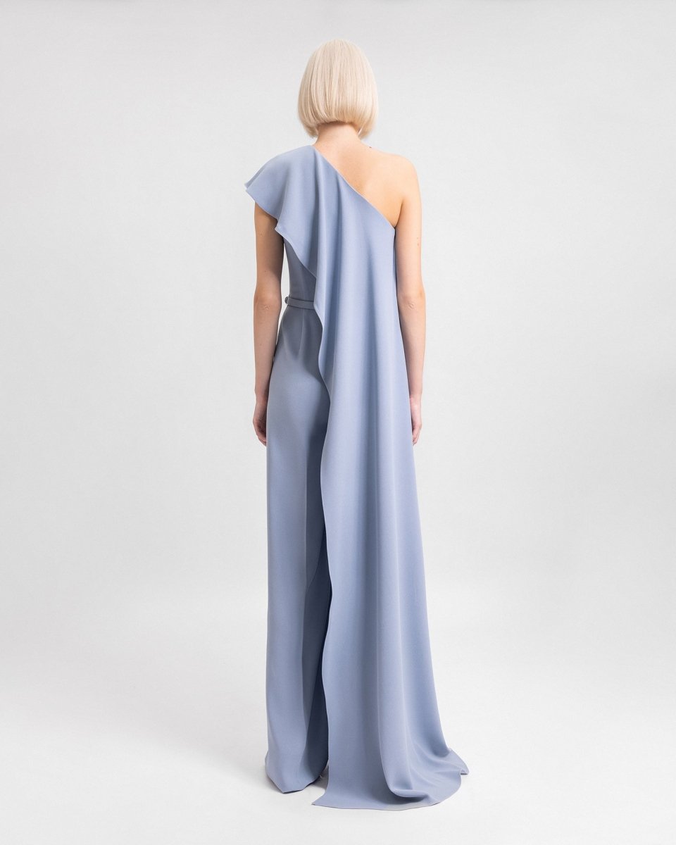 One - Shoulder Straight - Cut Jumpsuit - Gemy Maalouf