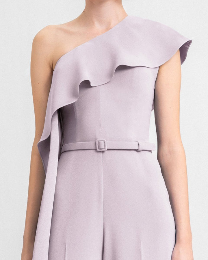 One - Shoulder Straight - Cut Jumpsuit - Gemy Maalouf