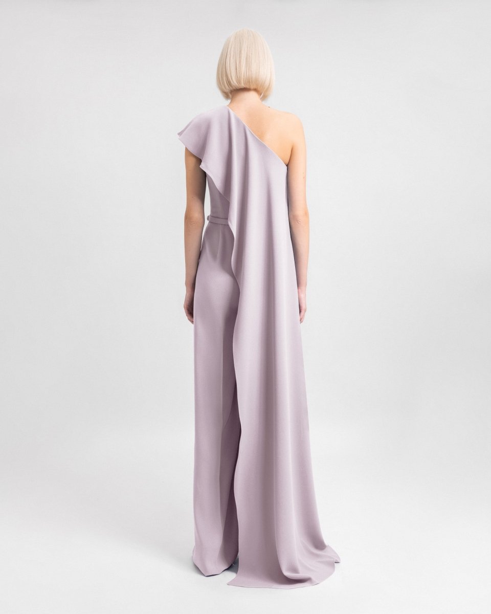 One - Shoulder Straight - Cut Jumpsuit - Gemy Maalouf