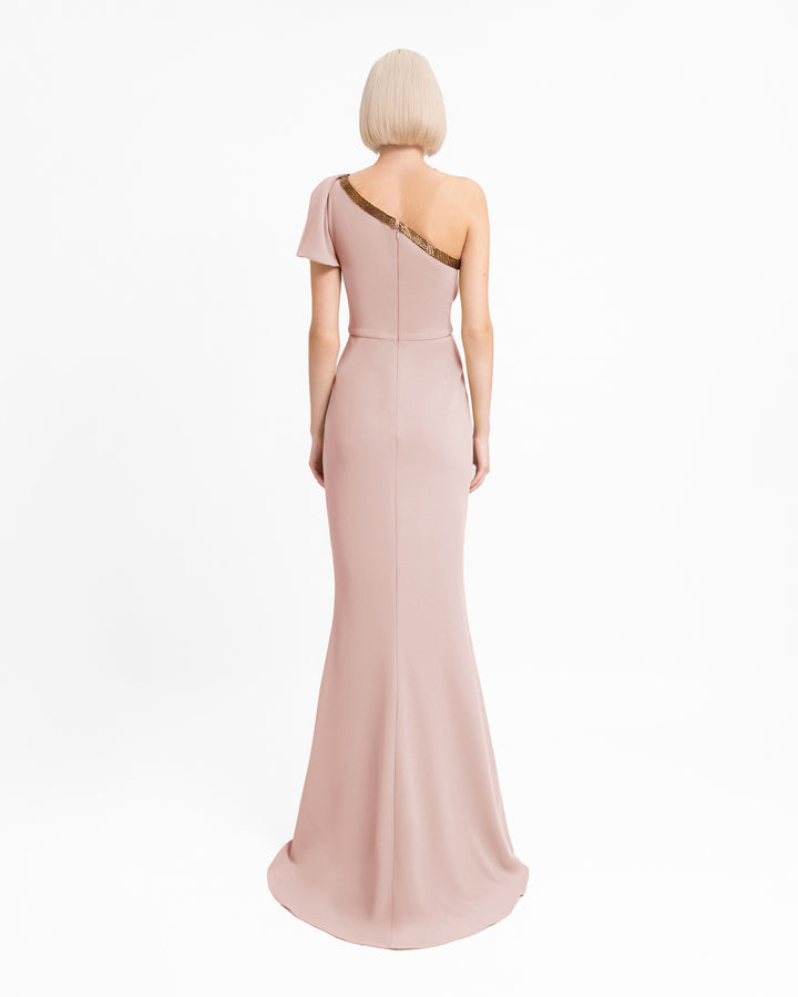 One-Shoulder Draped Dress