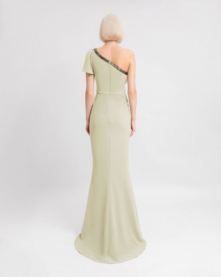 One - Shoulder Draped Dress - Gemy Maalouf