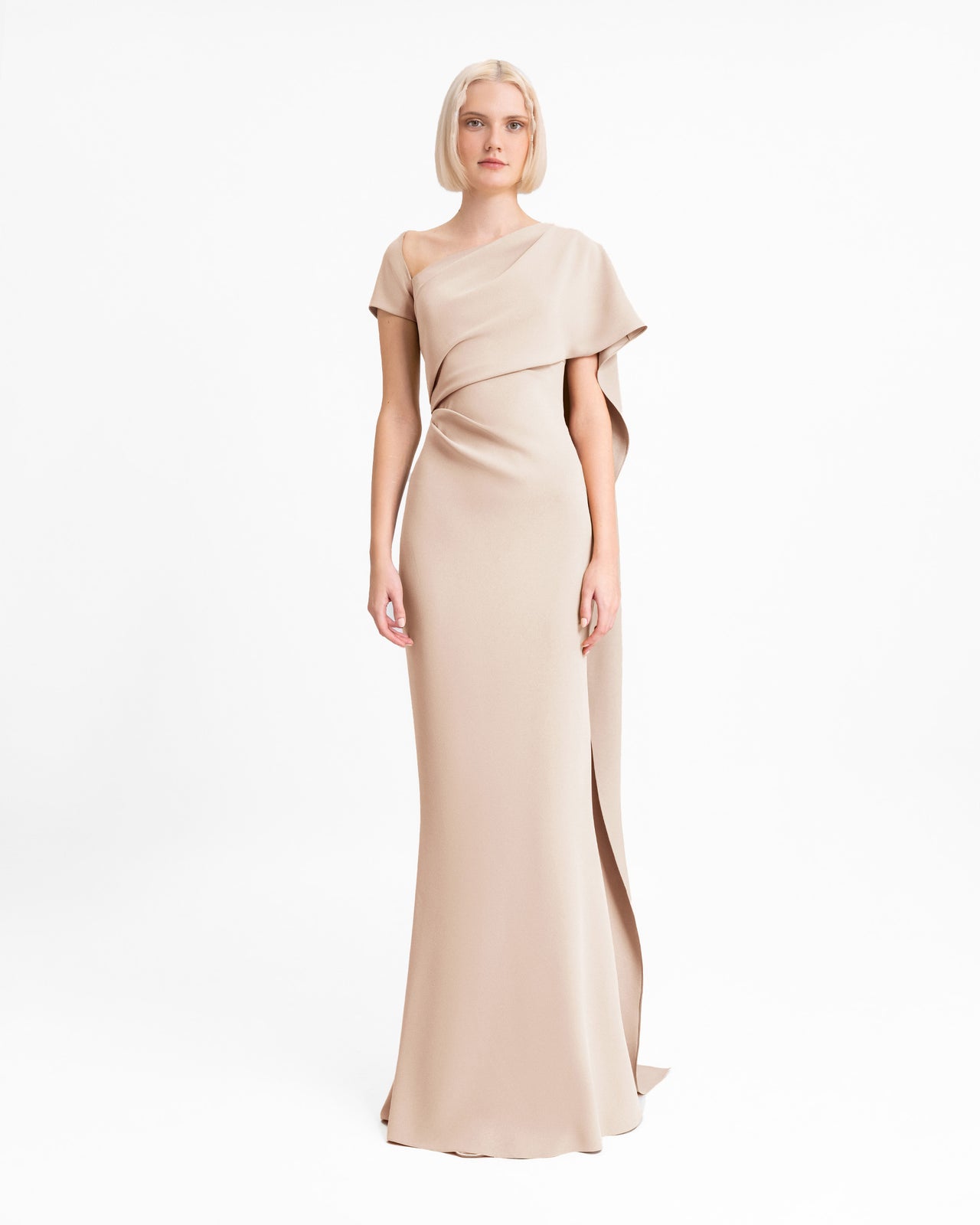 Asymmetrical Neckline Dress