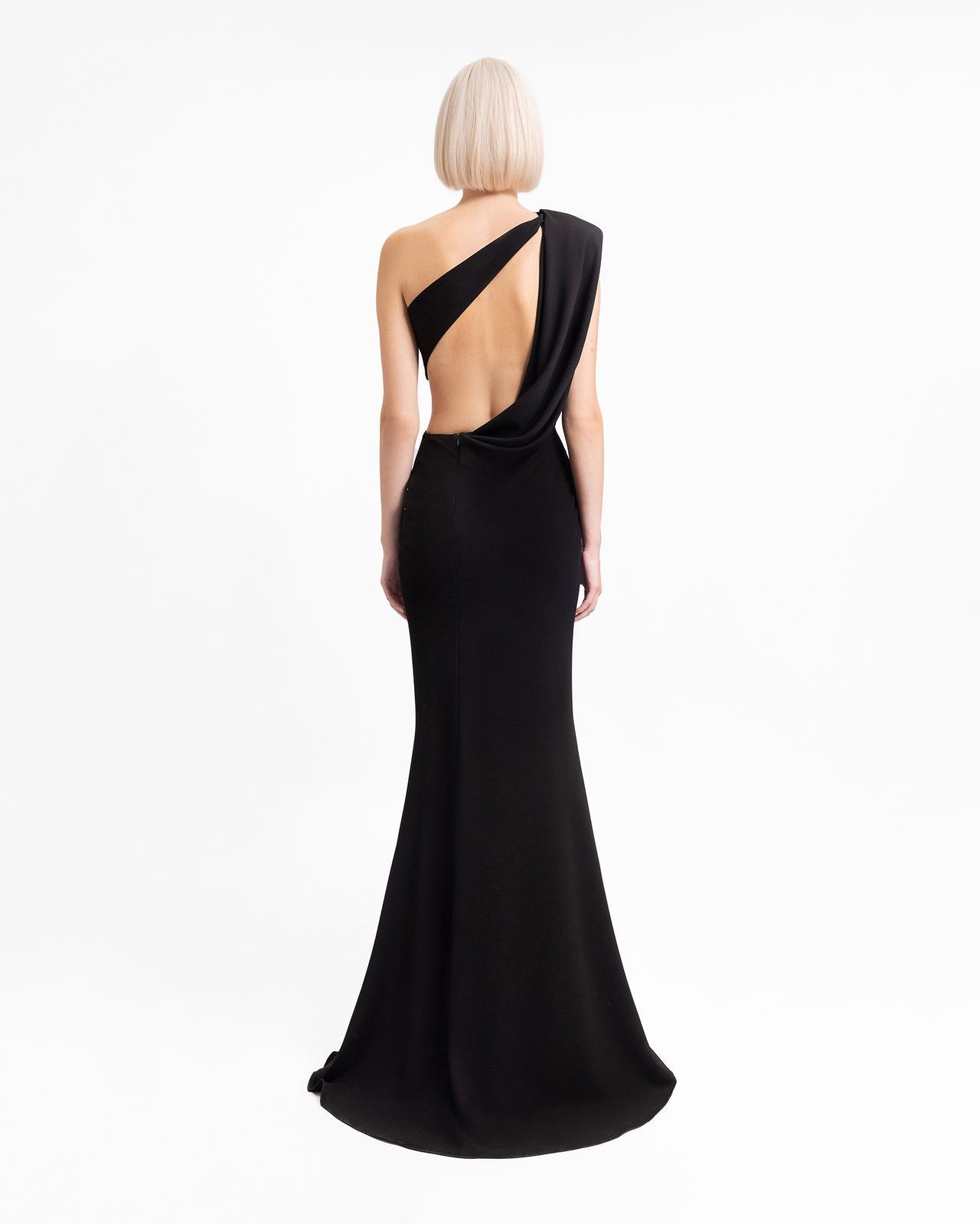 One-Shoulder Dress with Side/Back Cut-Outs