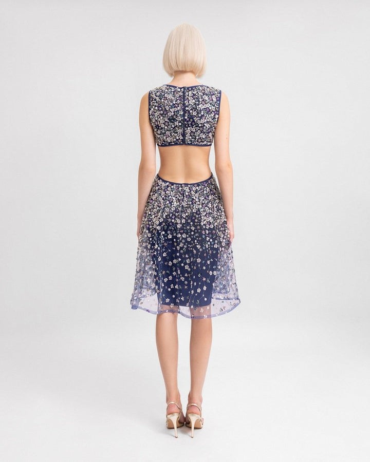 Side and Back Cut - Out Dress - Gemy Maalouf