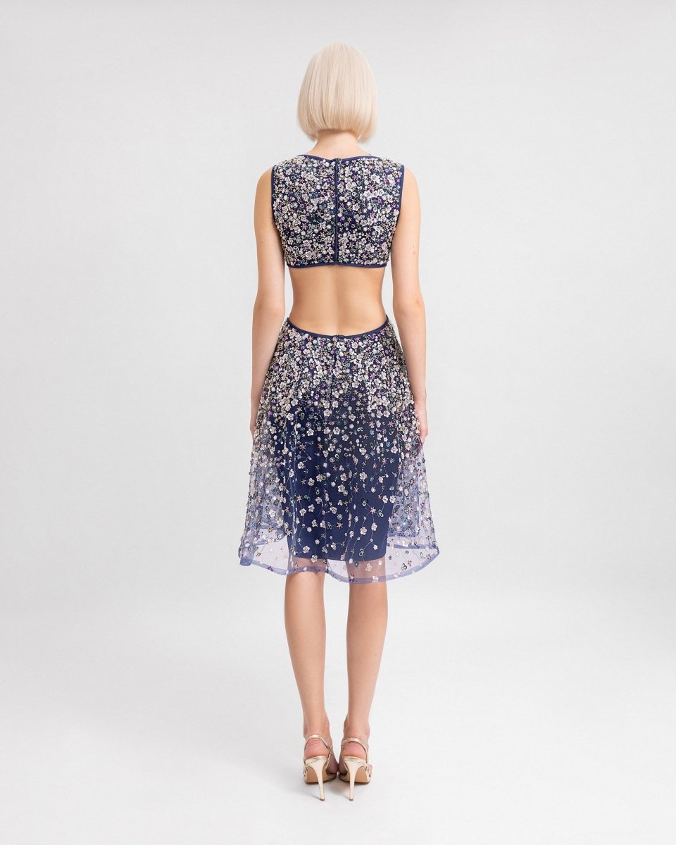 Side and Back Cut - Out Dress - Gemy Maalouf