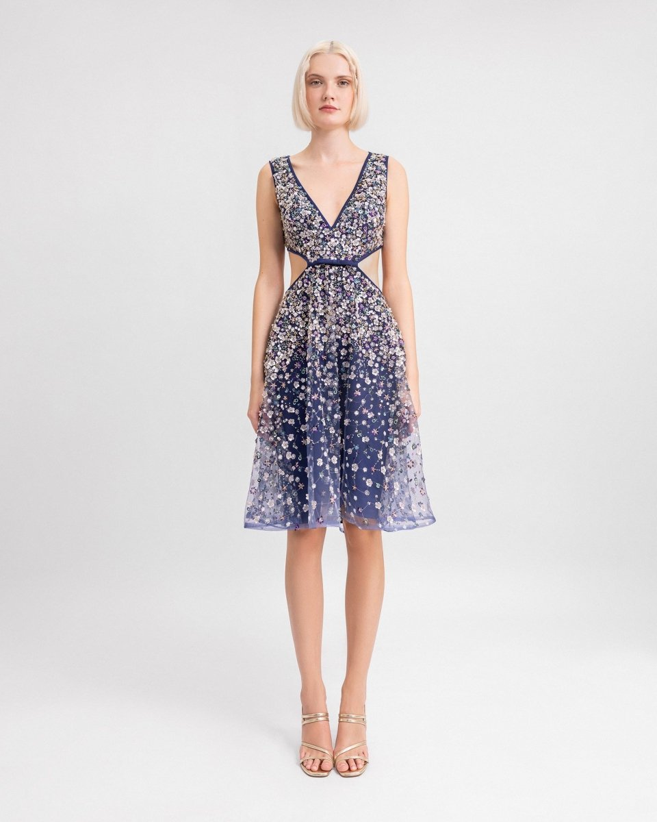 Side and Back Cut - Out Dress - Gemy Maalouf