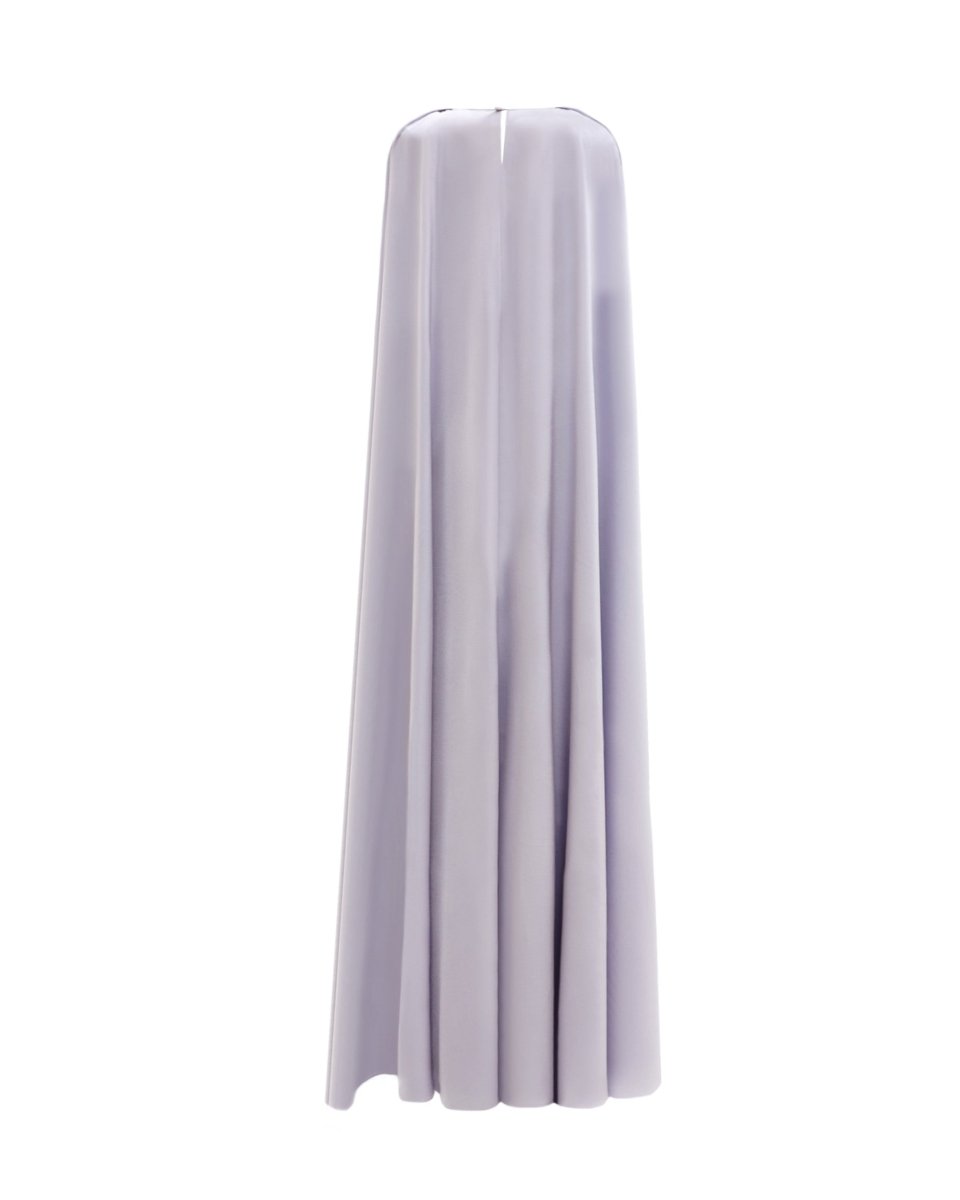 Draped Dress with Cape - Like Sleeves - Gemy Maalouf