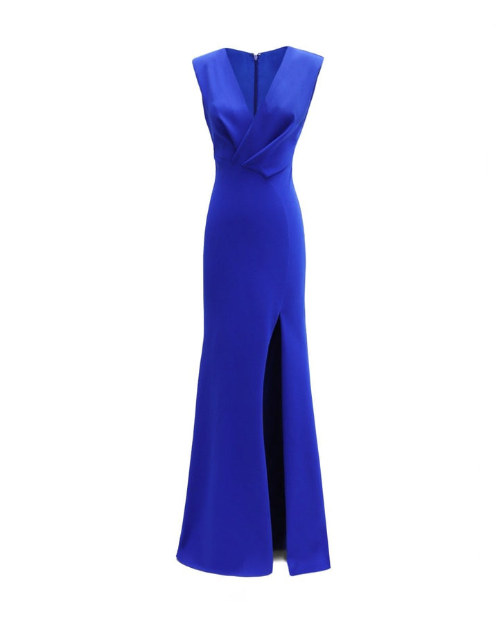 Asymmetrical Waistline Dress - Gemy Maalouf