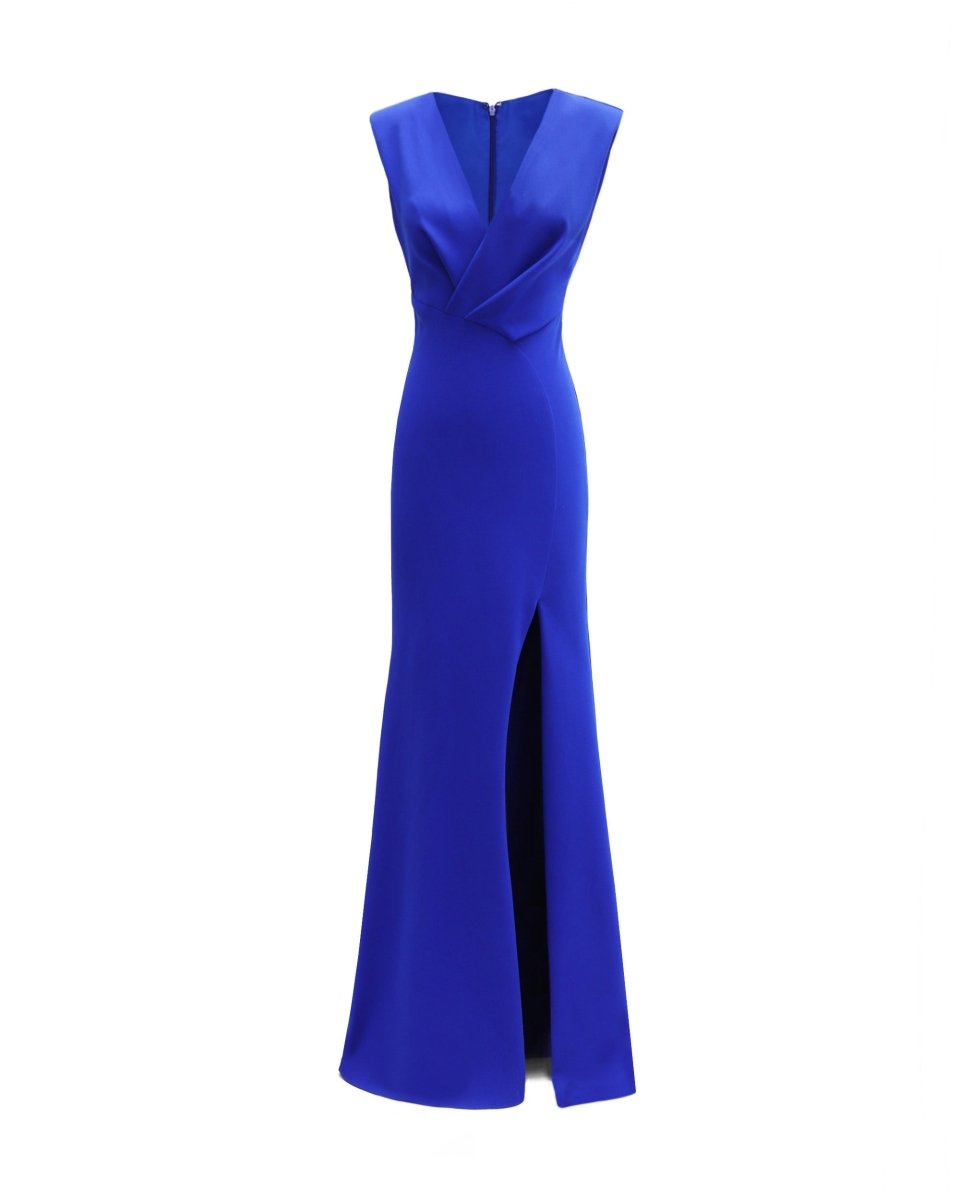 Asymmetrical Waistline Dress - Gemy Maalouf