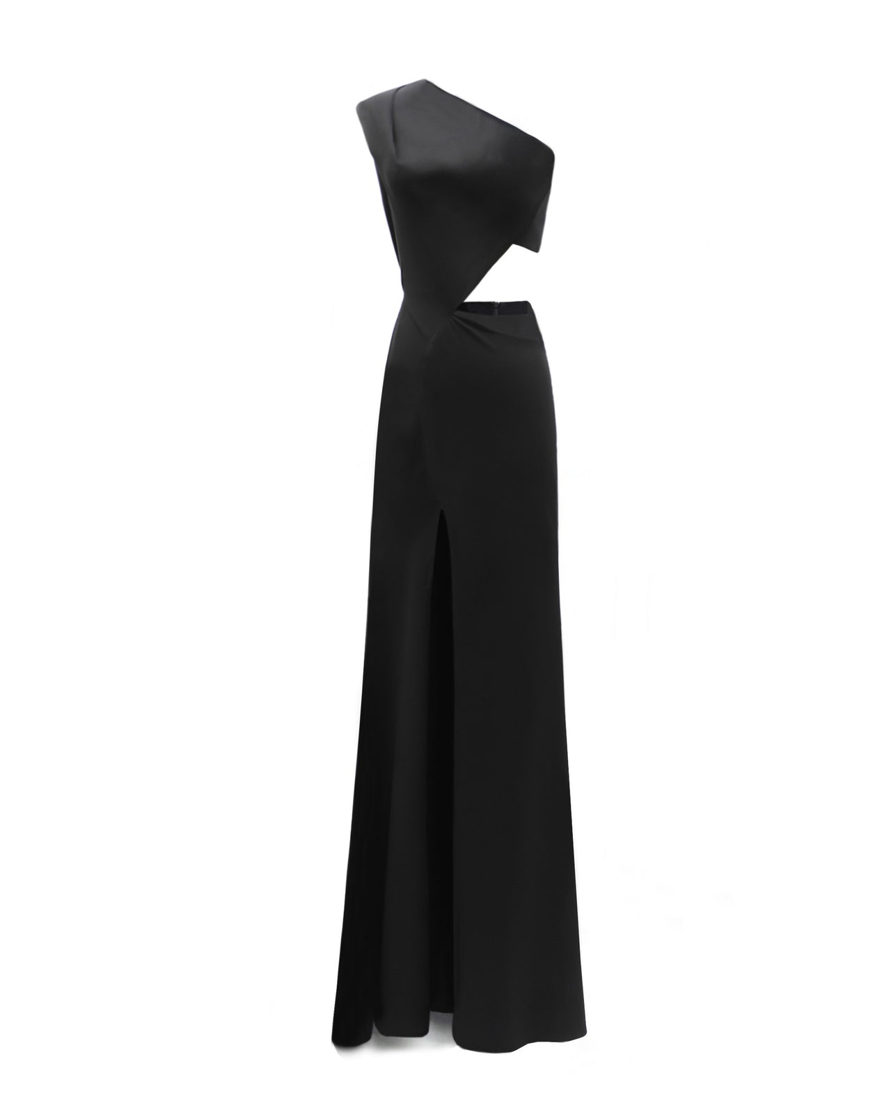 One-Shoulder Dress with Side/Back Cut-Outs