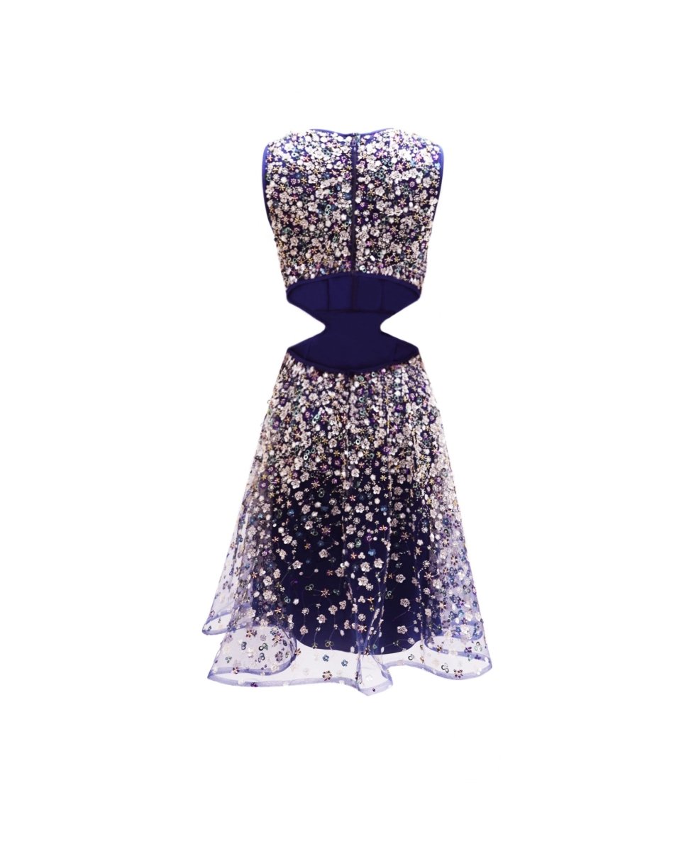 Side and Back Cut - Out Dress - Gemy Maalouf