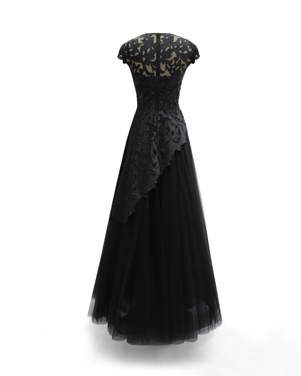 Embroidered Satin Set - Gemy Maalouf