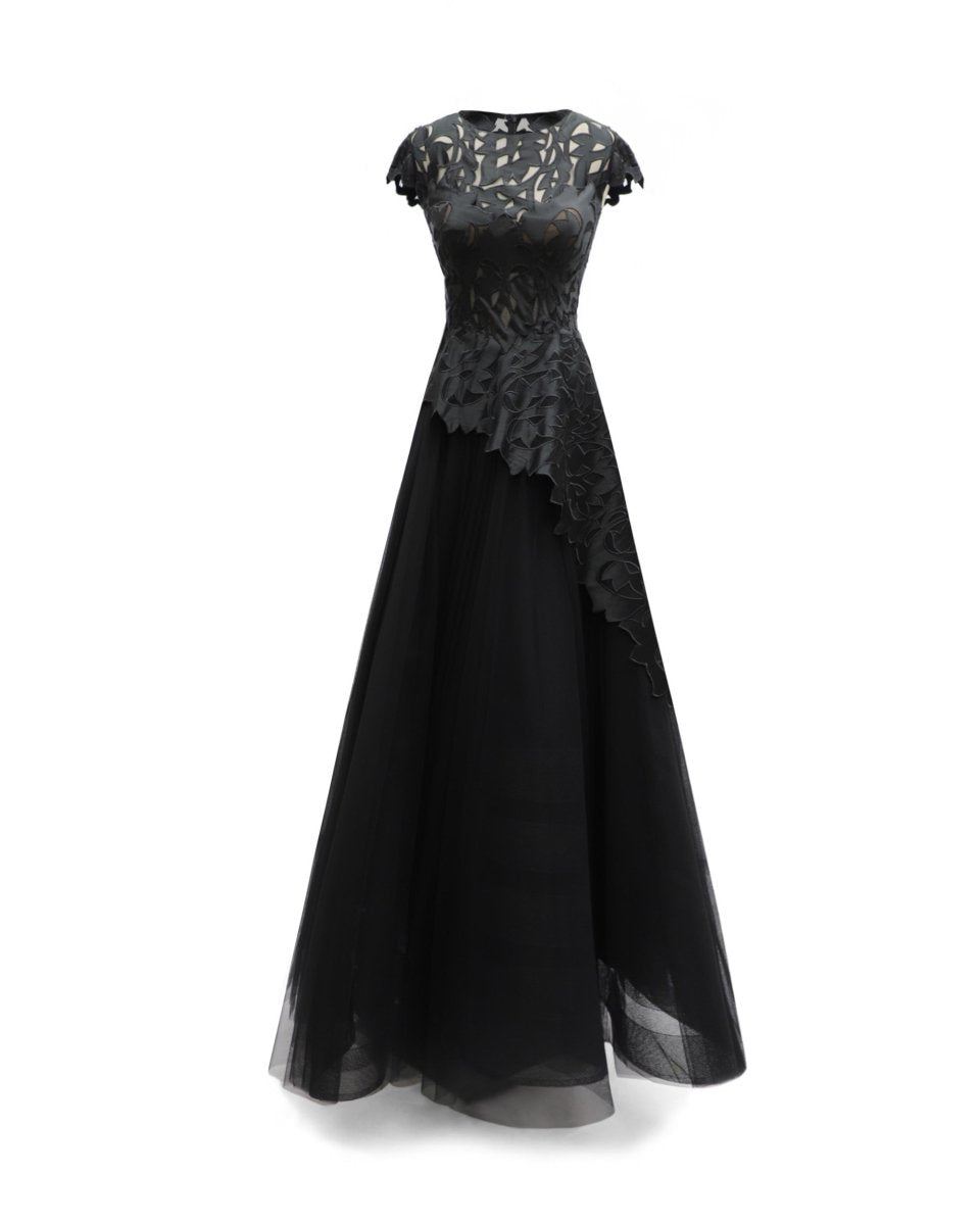 Embroidered Satin Set - Gemy Maalouf