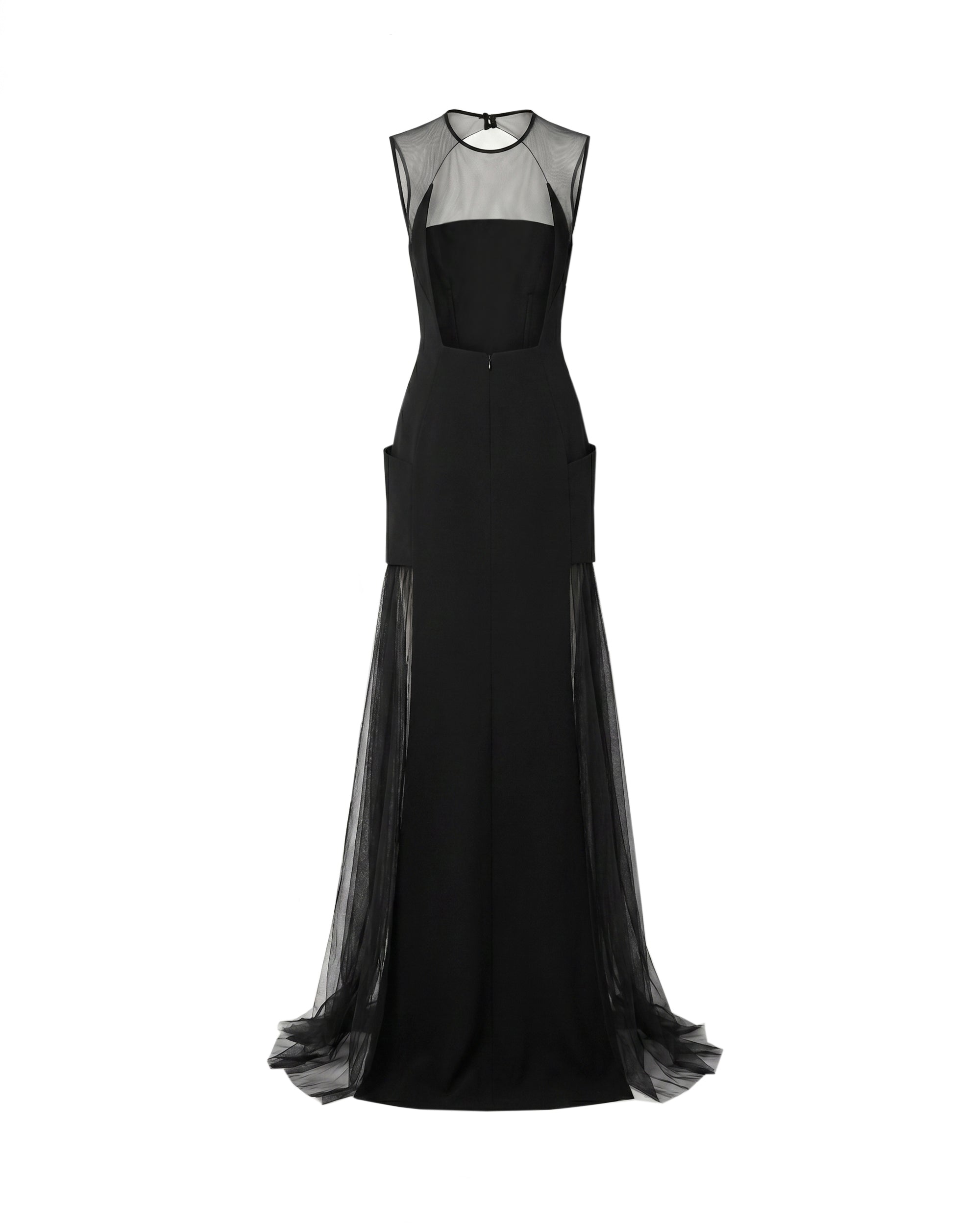 Gemy Maalouf | Evening Dresses | Open-Back Dress with Structured Hips