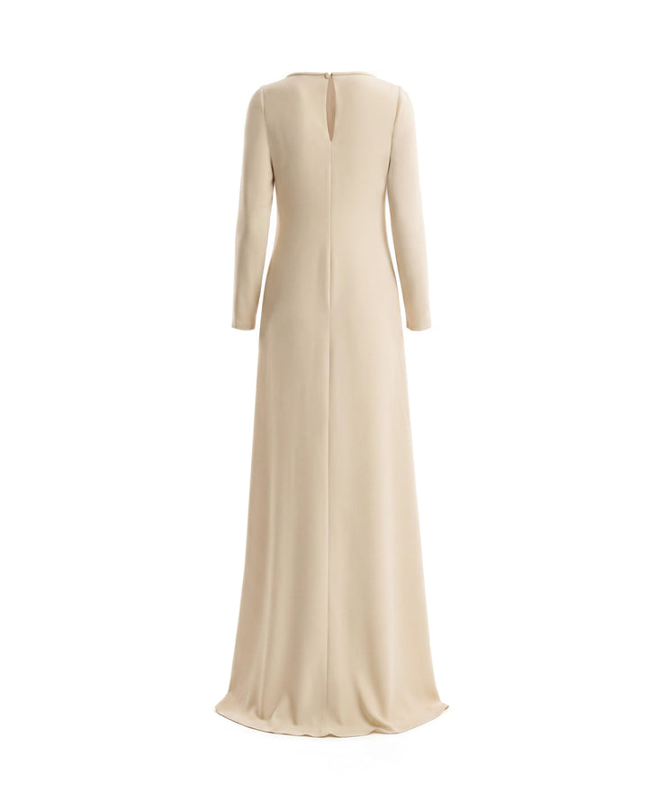 Long-Sleeve A-Line Dress