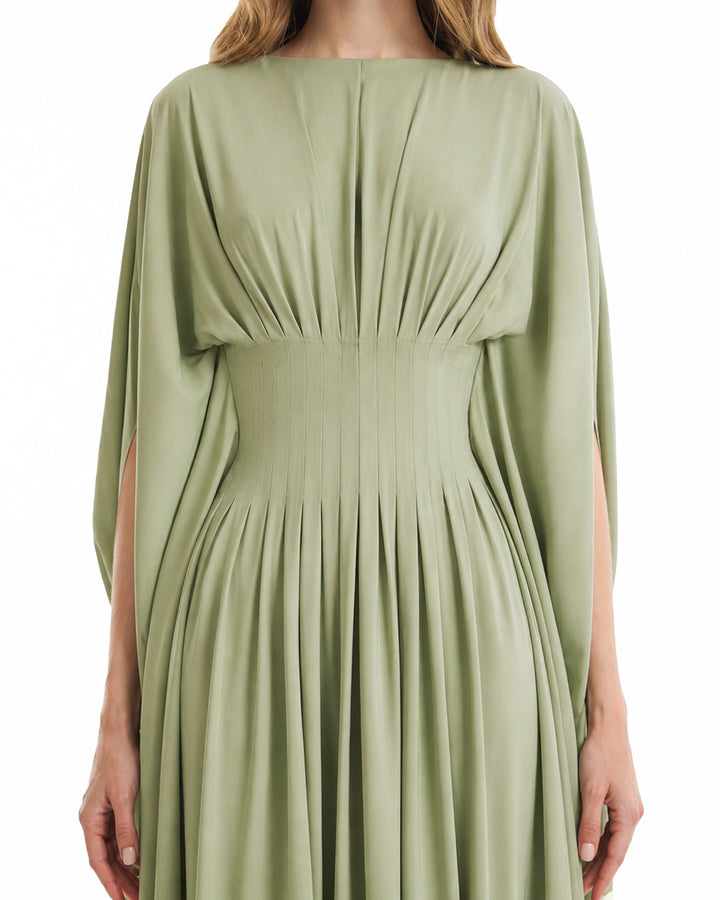 Flowy High-Neck Dress