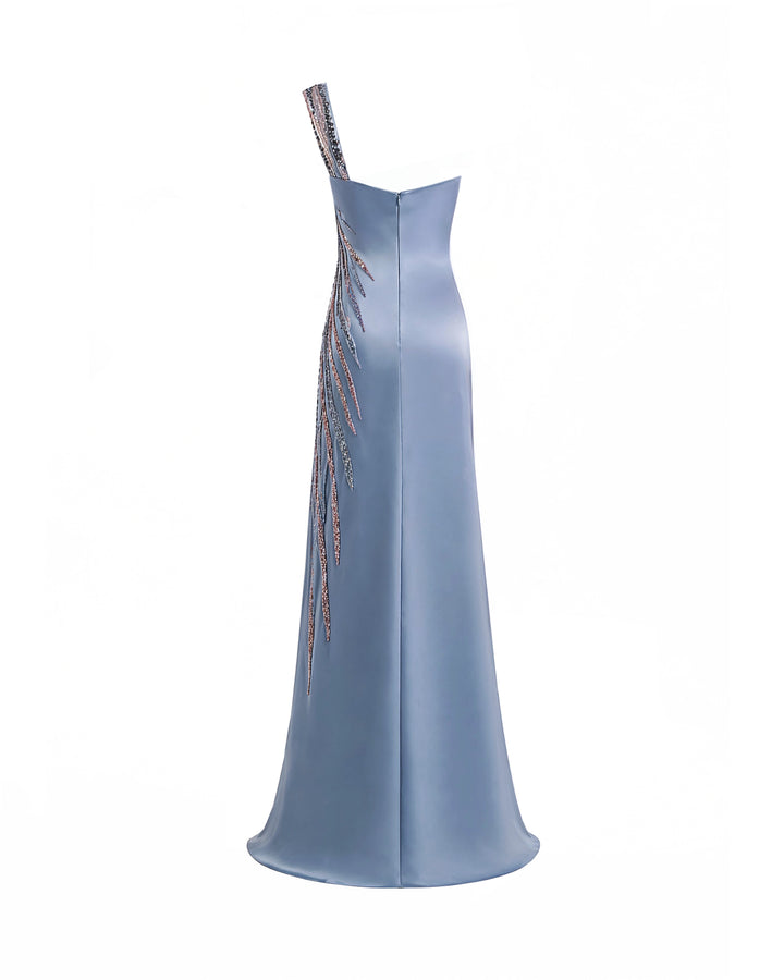 One-Shoulder Draped Dress