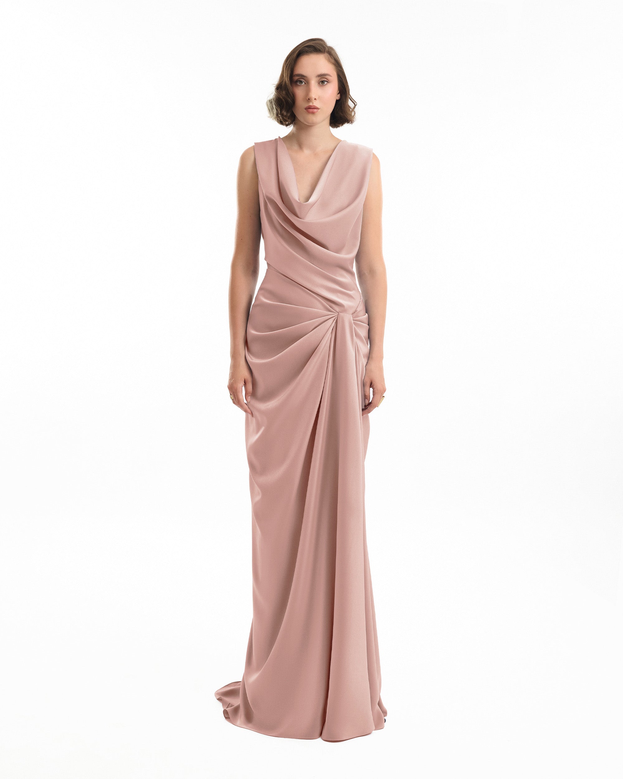 Draped Long Dress