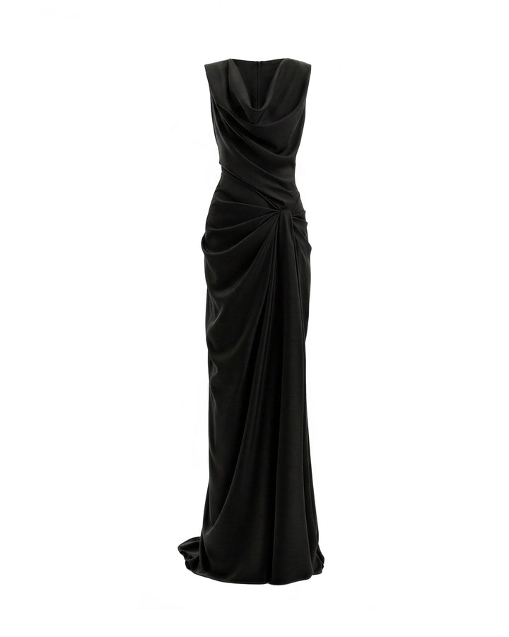 Draped Long Dress