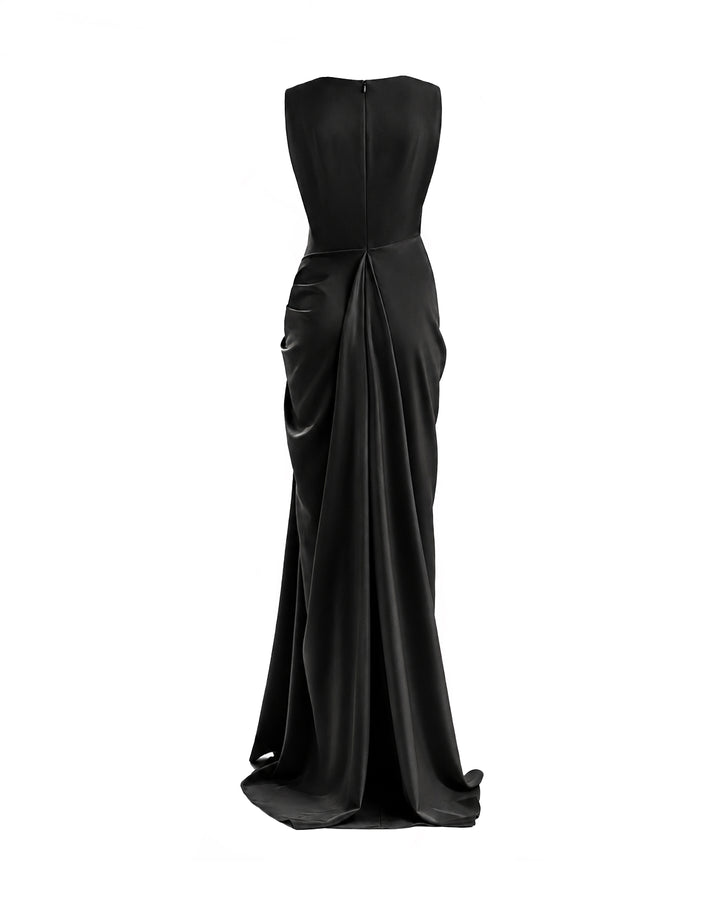 Draped Long Dress
