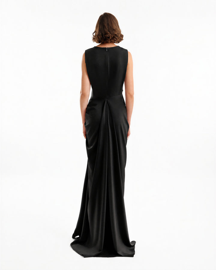 Draped Long Dress