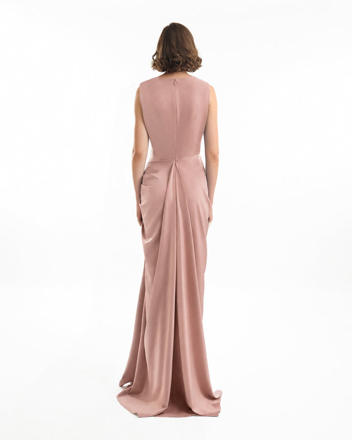Draped Long Dress