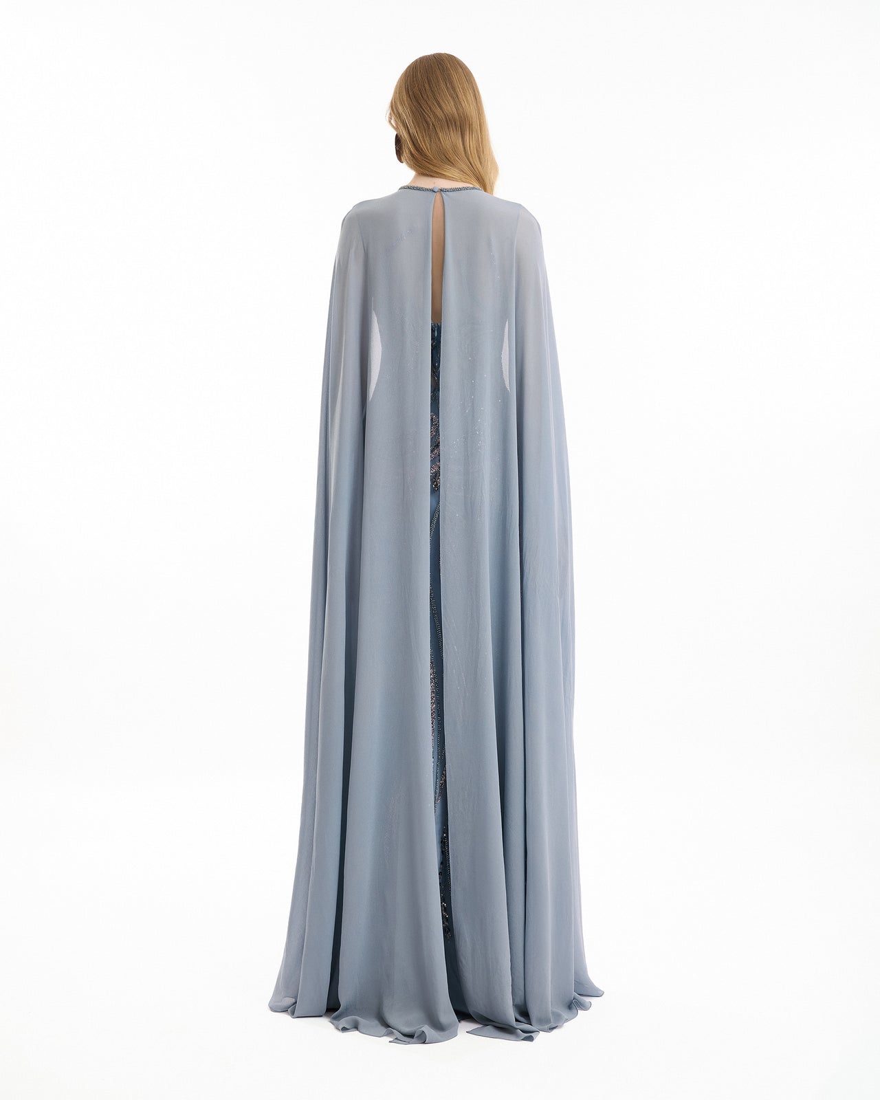 Gemy Maalouf | Evening Dresses | Fitted Beaded Dress with Sheer Neckline Gemy Maalouf | Evening Dresses | Fitted Beaded Dress with Sheer Neckline