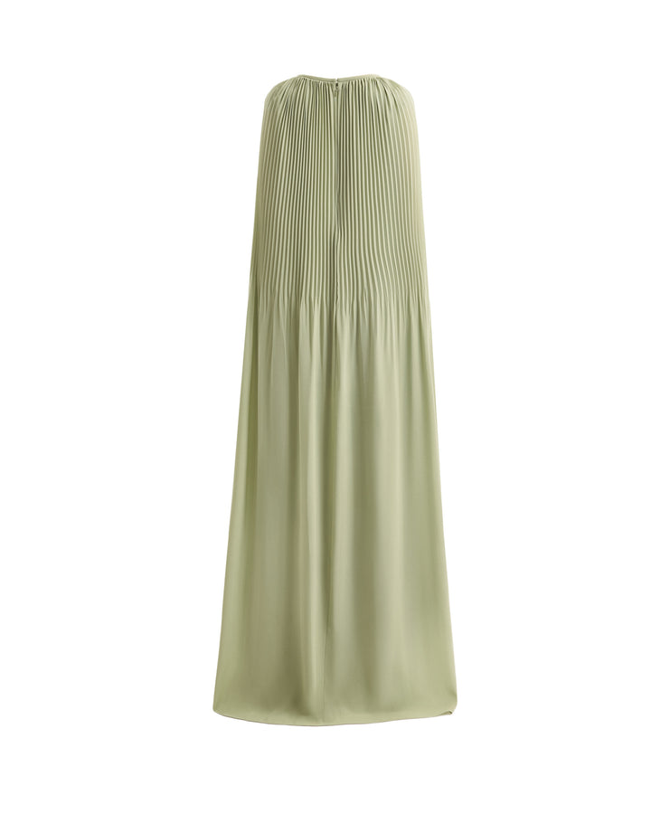 فستان بأكمام كاب بطيات