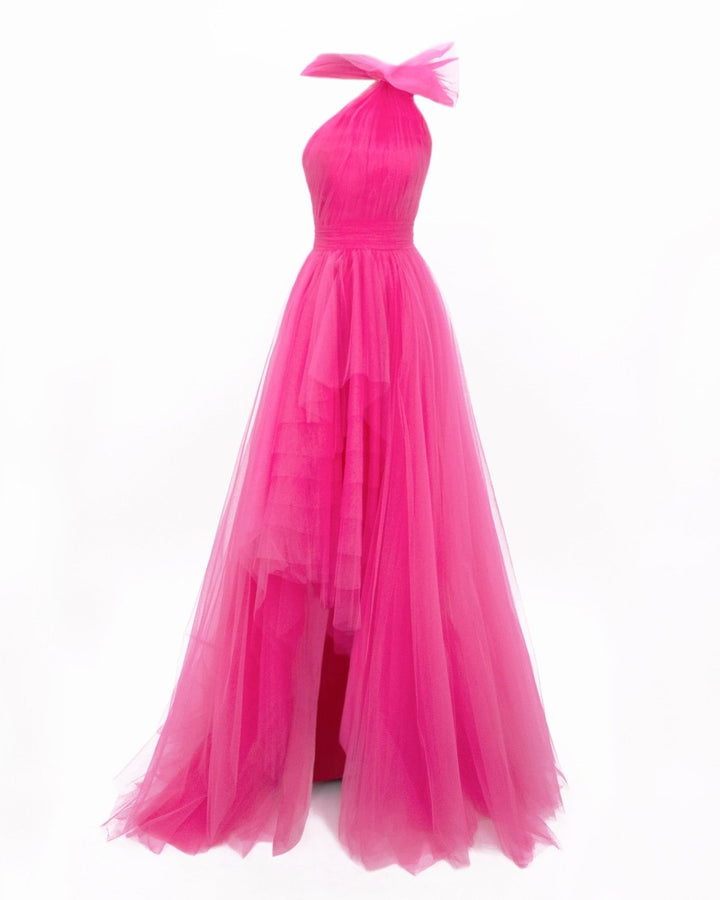 Bow - Like Pink Tulle Dress - Gemy Maalouf