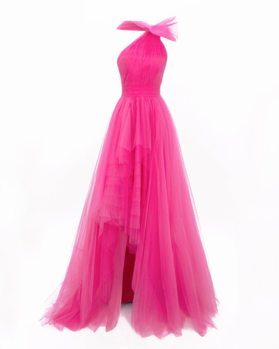 Bow - Like Pink Tulle Dress - Gemy Maalouf