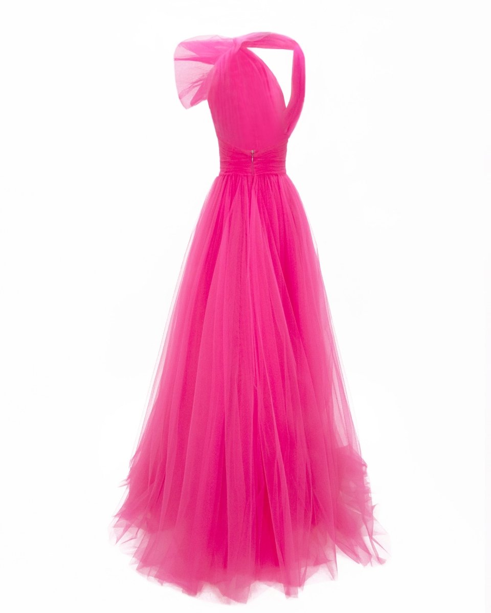 Bow - Like Pink Tulle Dress - Gemy Maalouf