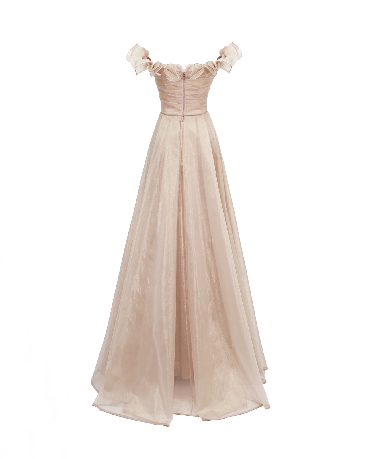 Gemy Maalouf | Evening Dresses | Off-the-shoulders Layered Ruffles Dress Gemy Maalouf | Evening Dresses | Off-the-shoulders Layered Ruffles Dress