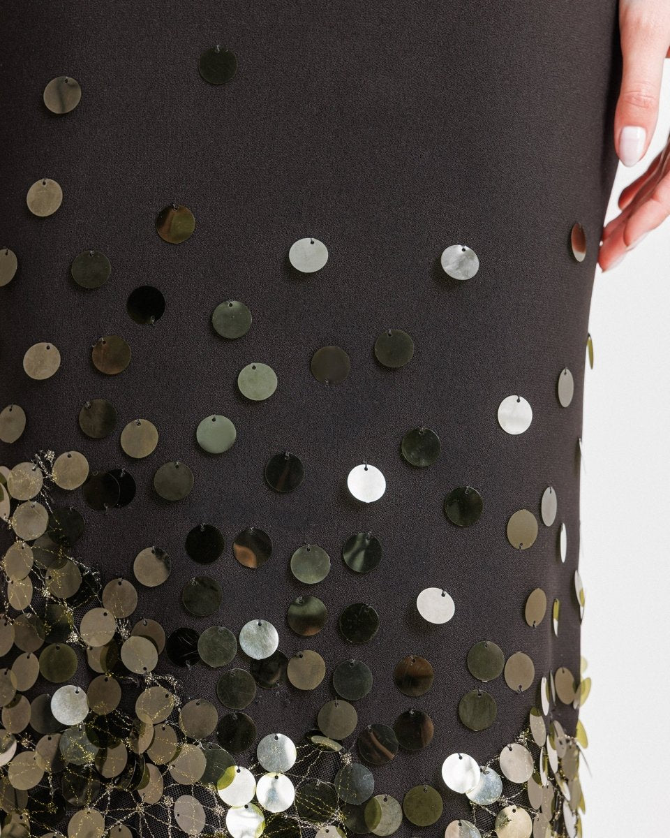 Cut - out Dropped Shoulder Strap Dress - Gemy Maalouf