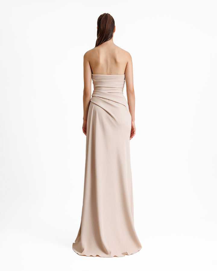 Strapless Draped Dress