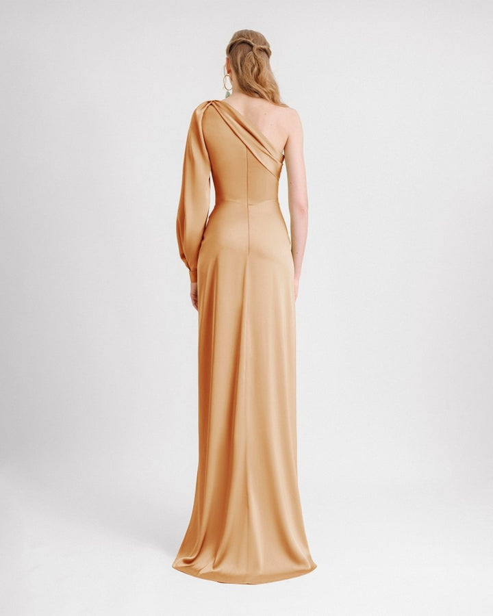 One - shoulder Draped Dress - Gemy Maalouf
